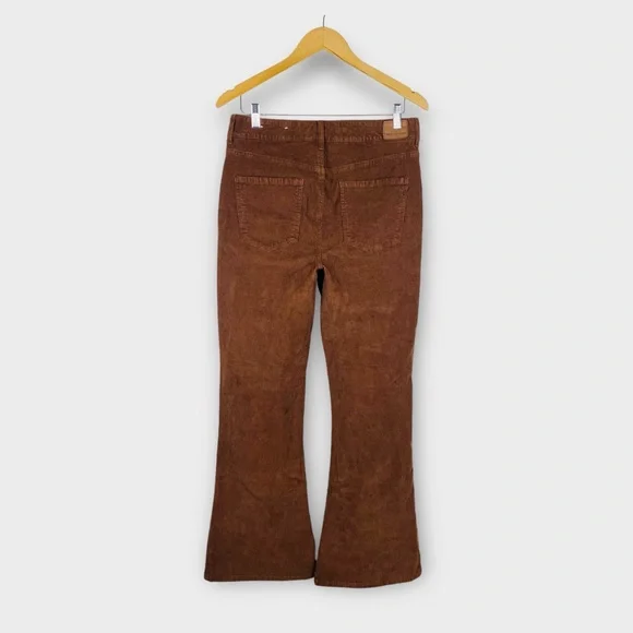 NEW AE Corduroy Super High-Waisted Flare Pant Brown Corduroy size 10 - Picture 5 of 14